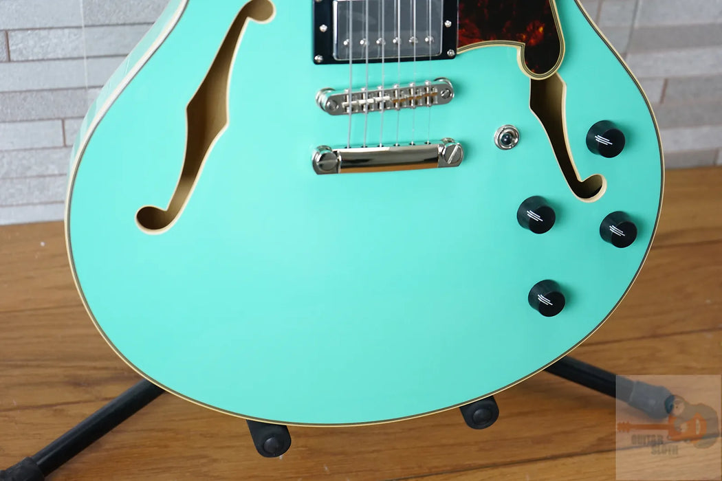 D'Angelico Premier DC Semi-Hollow Double Cutaway - Surf Green