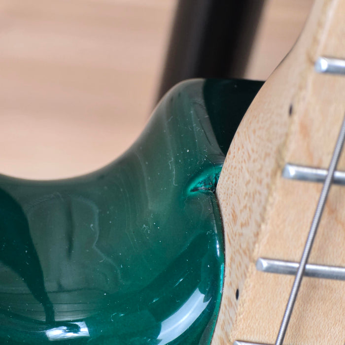 Squier Standard Double Fat Stratocaster Electric Guitar British Racing Green Used