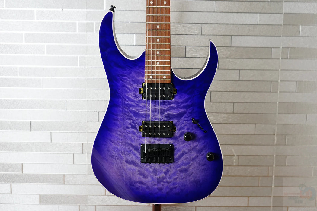 Ibanez RG421QM-CBB Standard - Cerulean Blue Burst