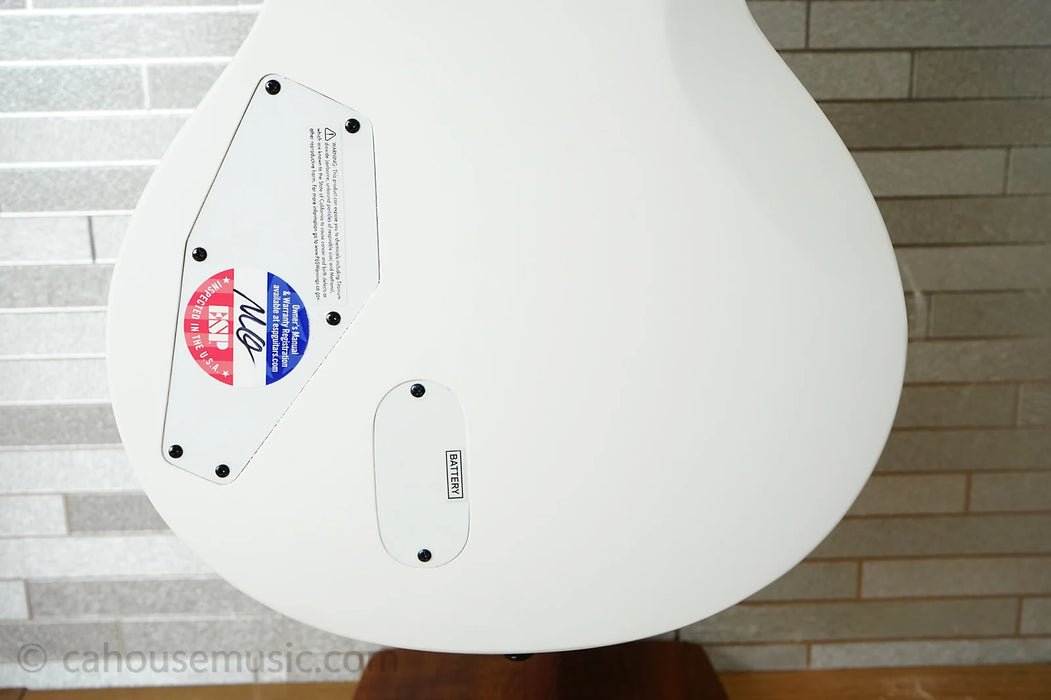 ESP LTD EC Arctic Metal - Snow White Satin