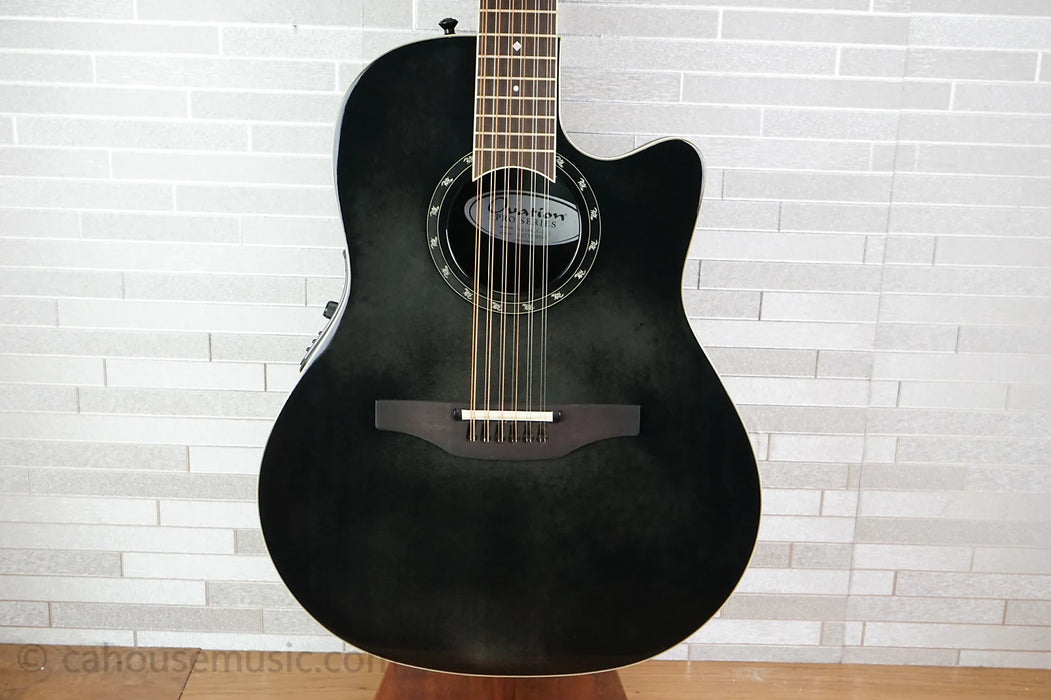 Ovation 2751AX-5-G Timeless Balladeer 12-String Deep Contour - Black