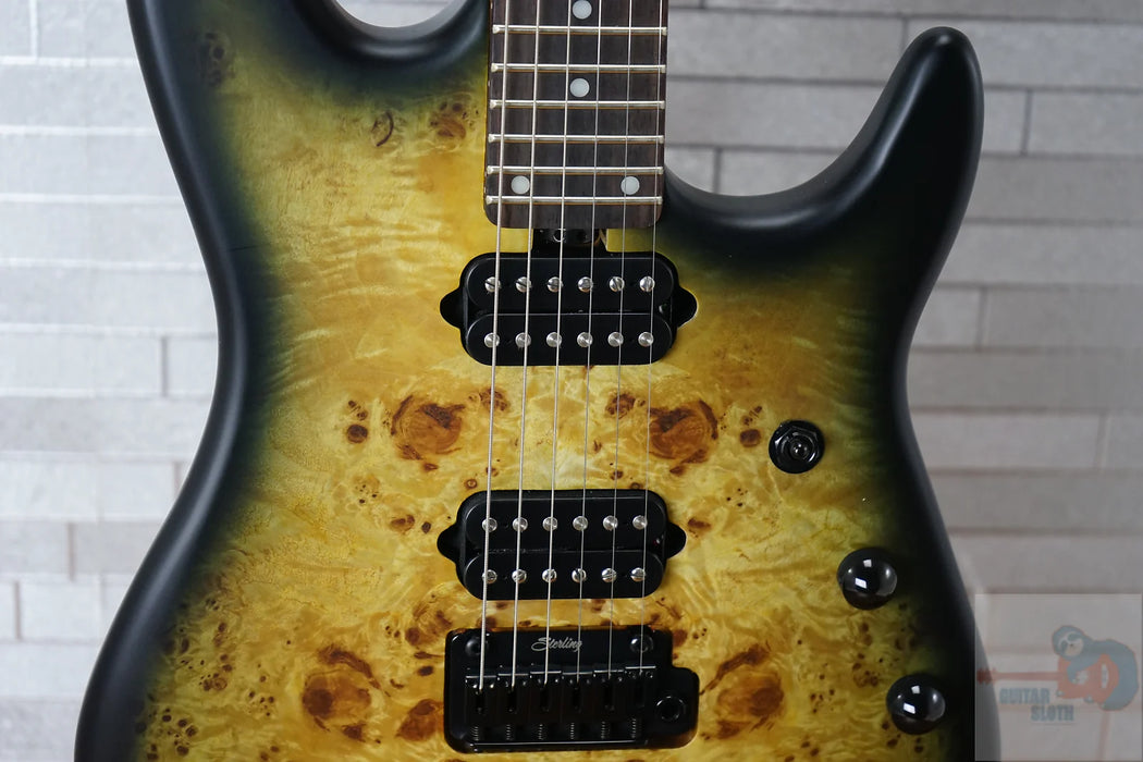 Sterling Jason Richardson 6 Signature Cutlass - Natural Poplar Burst - With Gig Bag