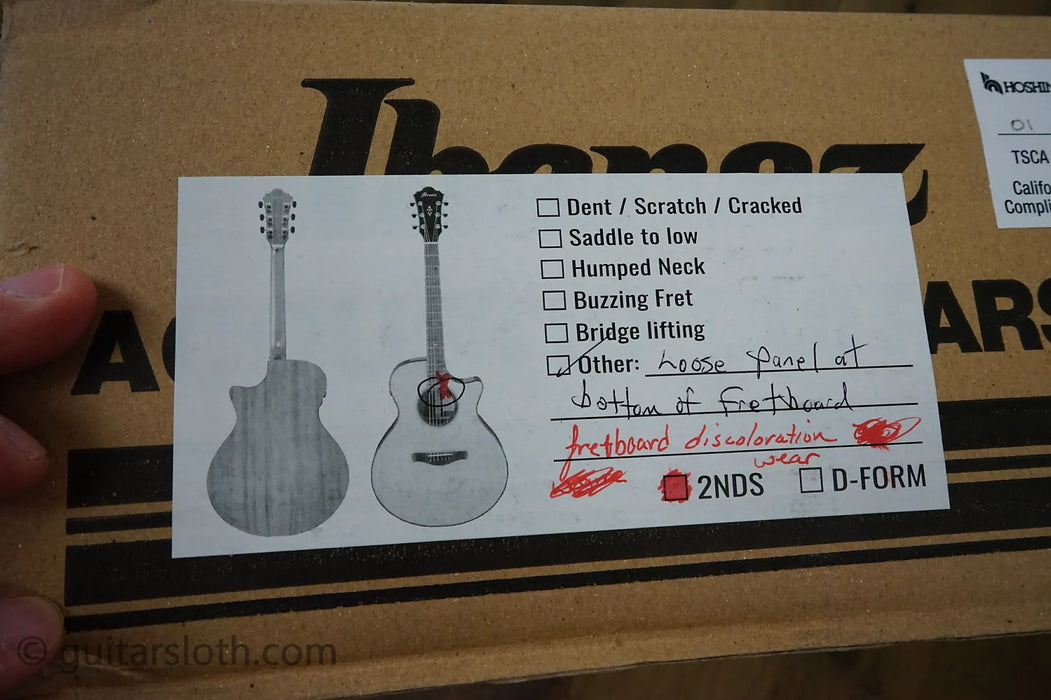 Ibanez AEG721-BOT - Blacked Out