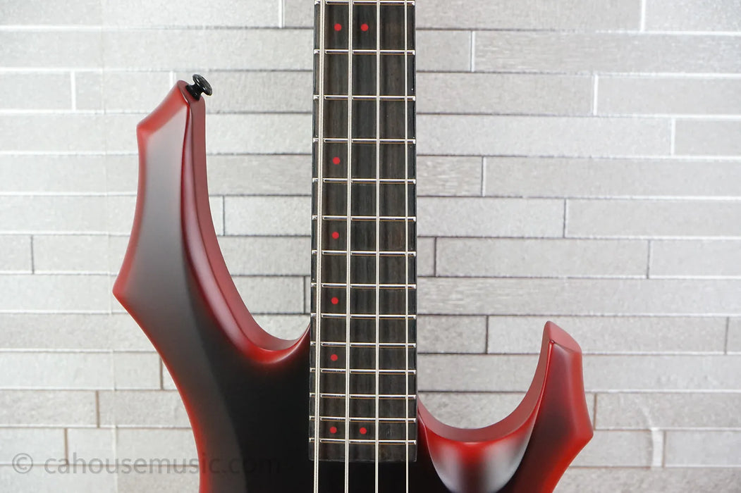 ESP LTD FL-4 Fred Leclercq Signature - Black Red Burst Satin