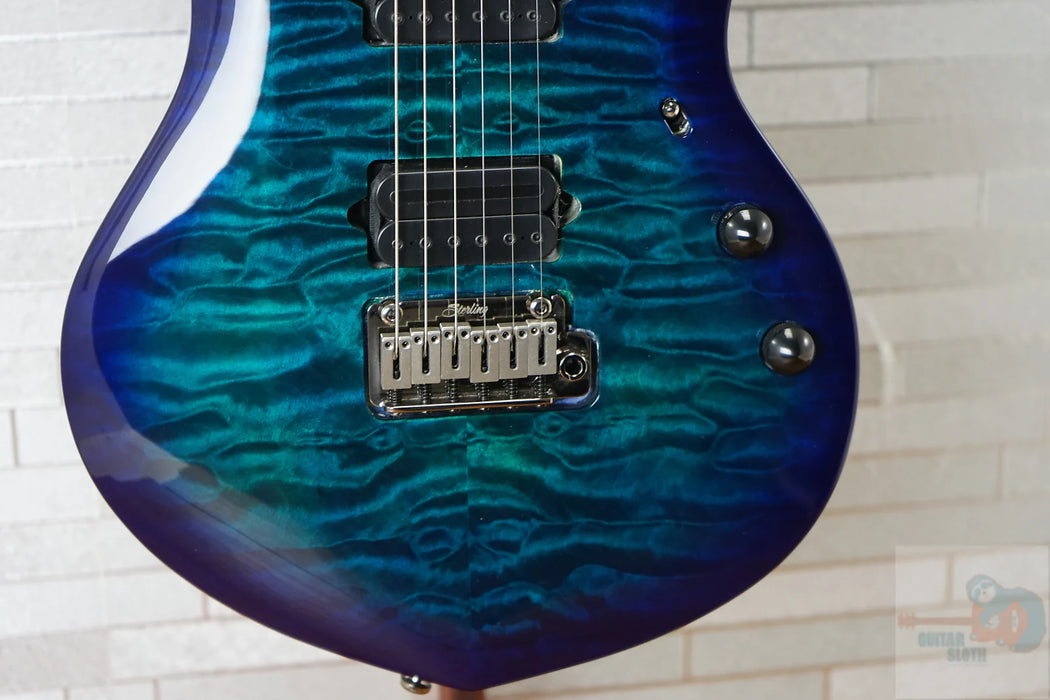 Sterling MAJ200X QM John Petrucci Signature Majesty DiMarzio - Cerulean Paradise