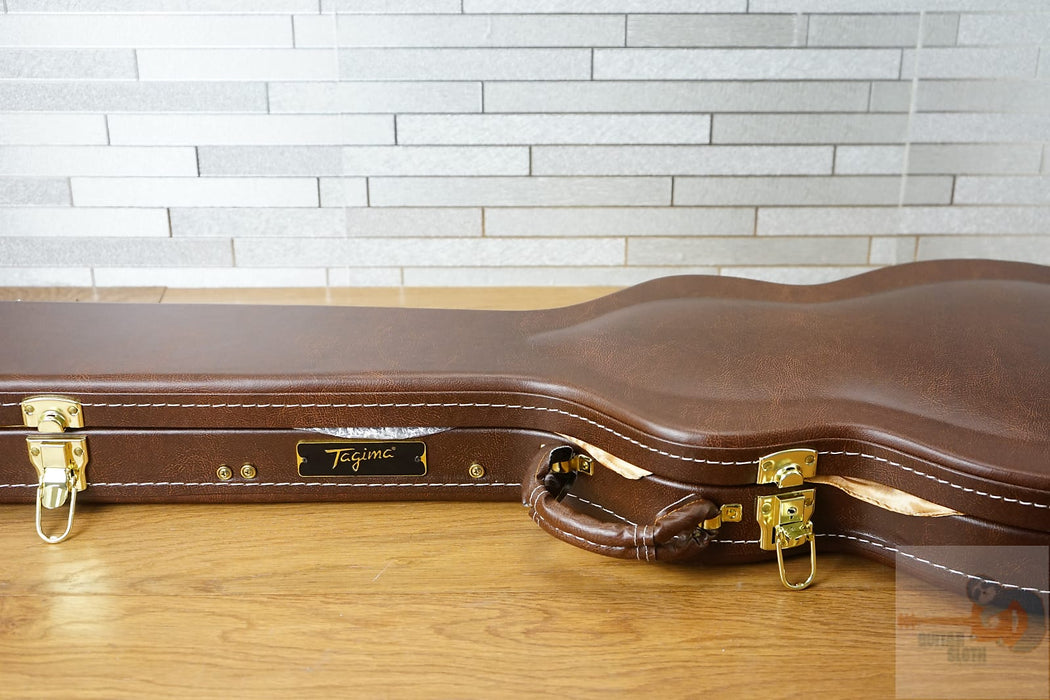 Tagima Mirach Guitar - Gloss Black - With Hardshell Case