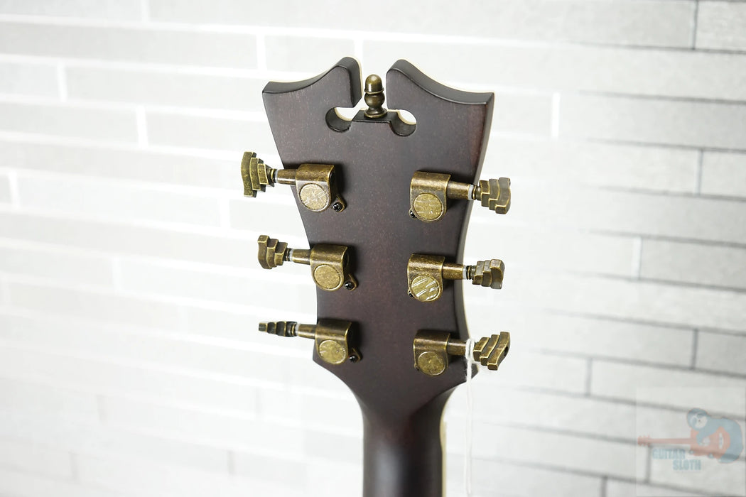 D'Angelico Premier Tammany with Electronics - Caramel Burst