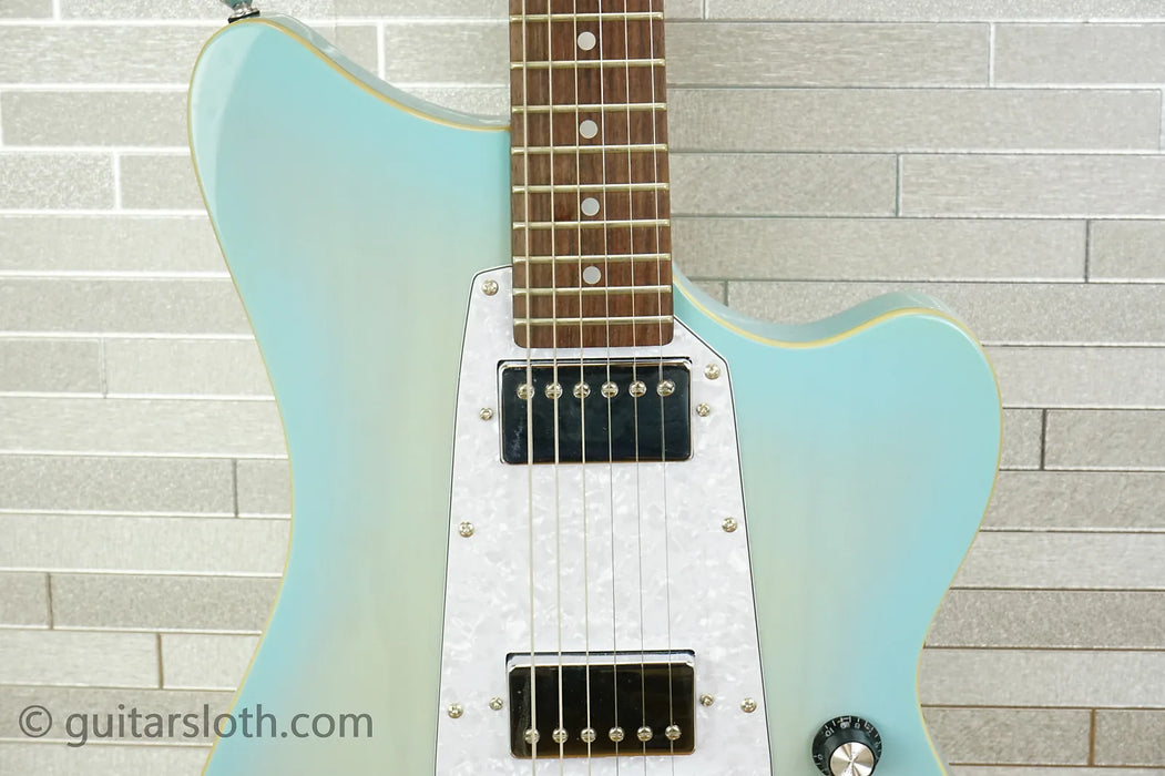 Tagima Cosmos Oasis Electric Guitar - Transparent Celestial Blue Blurst