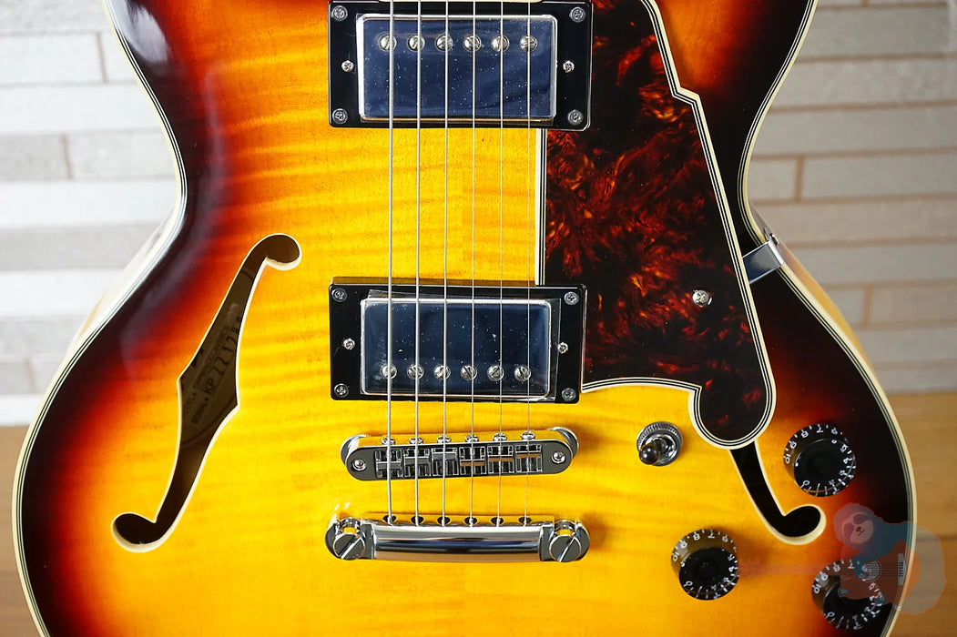 D'Angelico Premier Mini DC with Pau Ferro Fretboard - Dark Iced Tea Burst