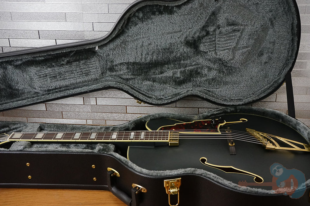 D'Angelico Deluxe EXL-1 Hollow Body Archtop - Matte Midnight