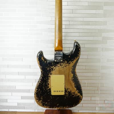 Fender Custom Shop 2025 LTD Roasted Bighead 1966 Stratocaster Super Heavy Relic - Aged Black
