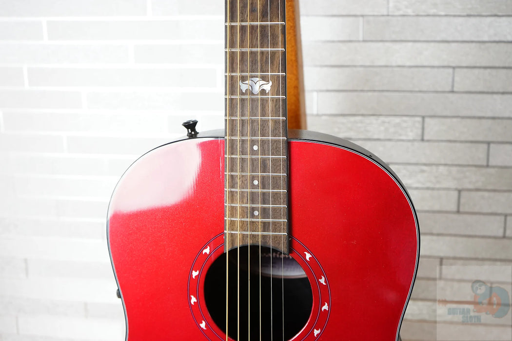 Ovation 1516 Ultra Series Mid-Depth Acoustic-Electric Guitar - Vampira Red