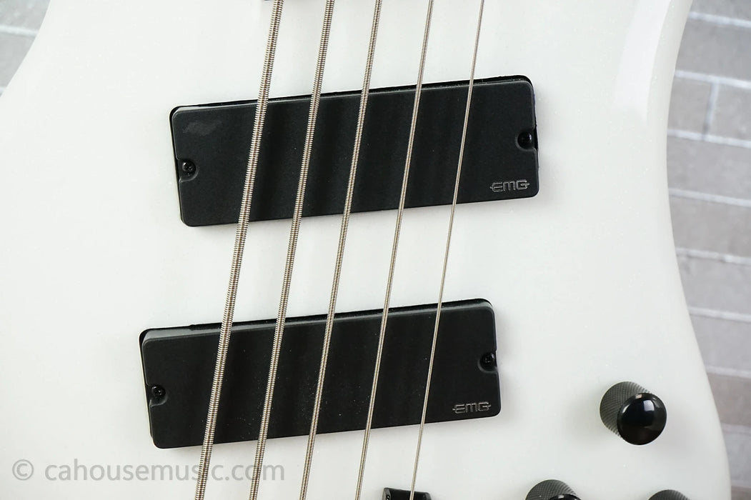 Spector NS Dimension 5 - White Sparkle Gloss