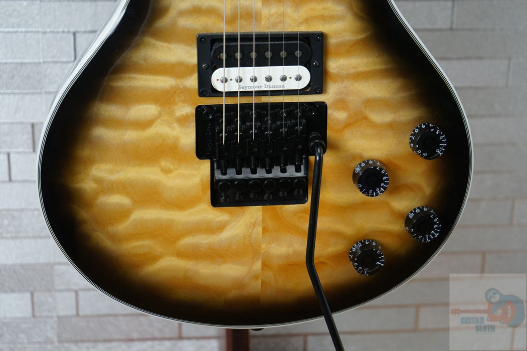 Dean Dean Thoroughbred Select Floyd Quilted Maple - Natural Black Burst