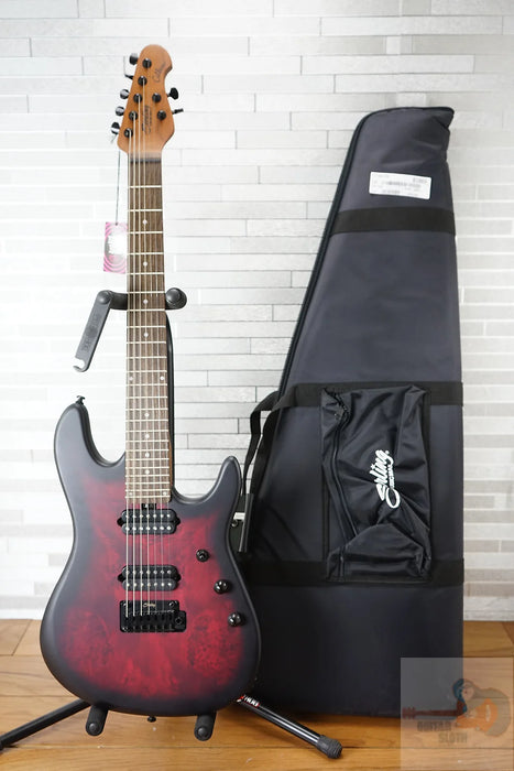 Sterling Jason Richardson Signature 7-String Cutlass - Dark Scarlet Burst Satin w/ Optional Gig Bag