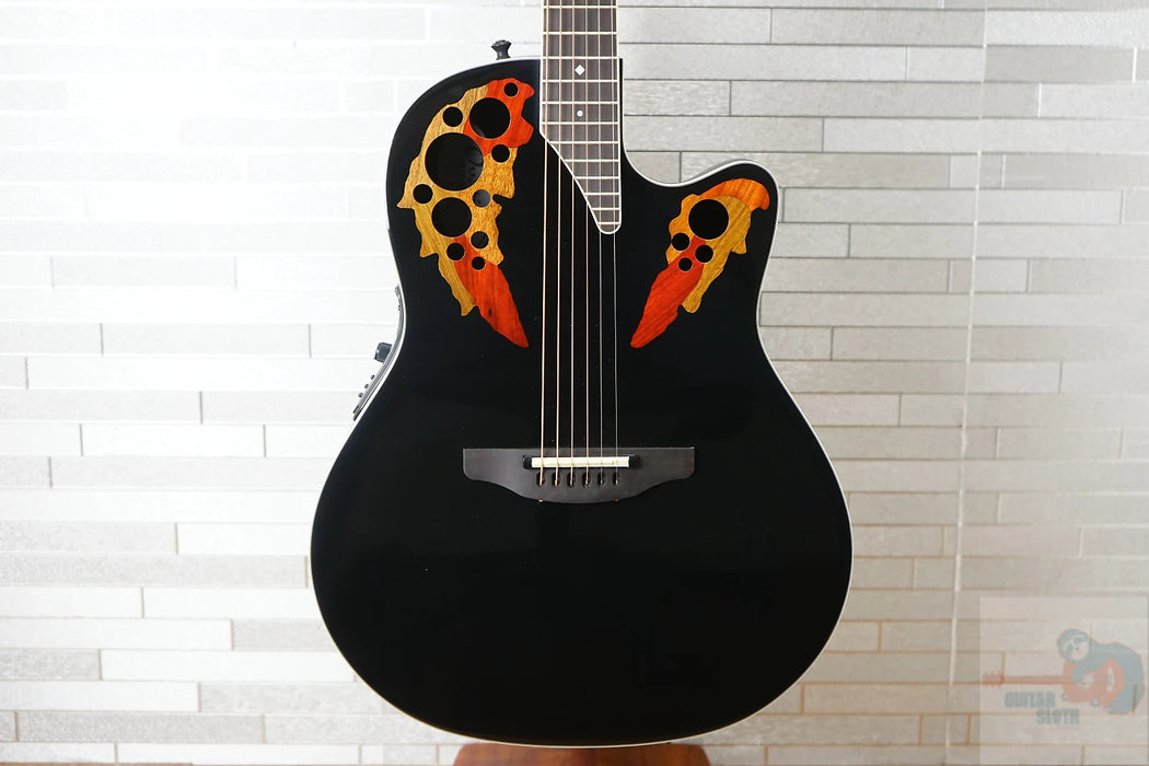 Ovation Pro Series 2778AX-5-G Electric Acoustic Guitar - Black