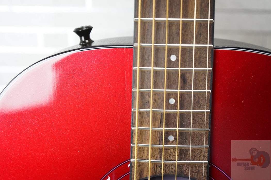 Ovation 1516 Ultra Series Mid-Depth Acoustic-Electric Guitar - Vampira Red