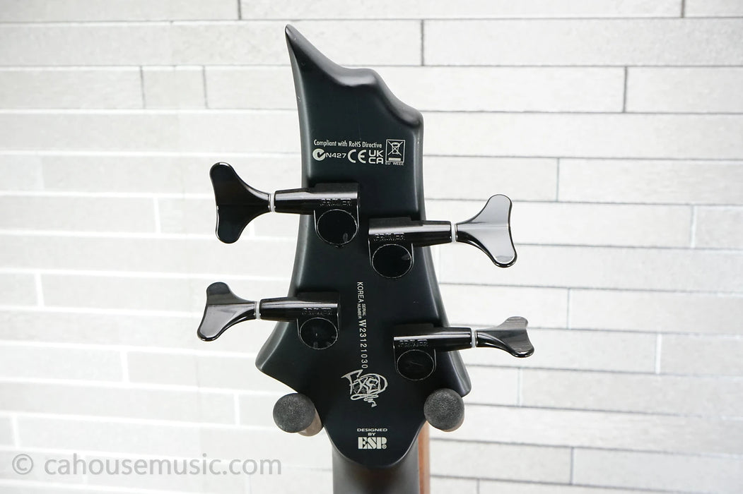 ESP LTD FL-4 Fred Leclercq Signature - Black Red Burst Satin