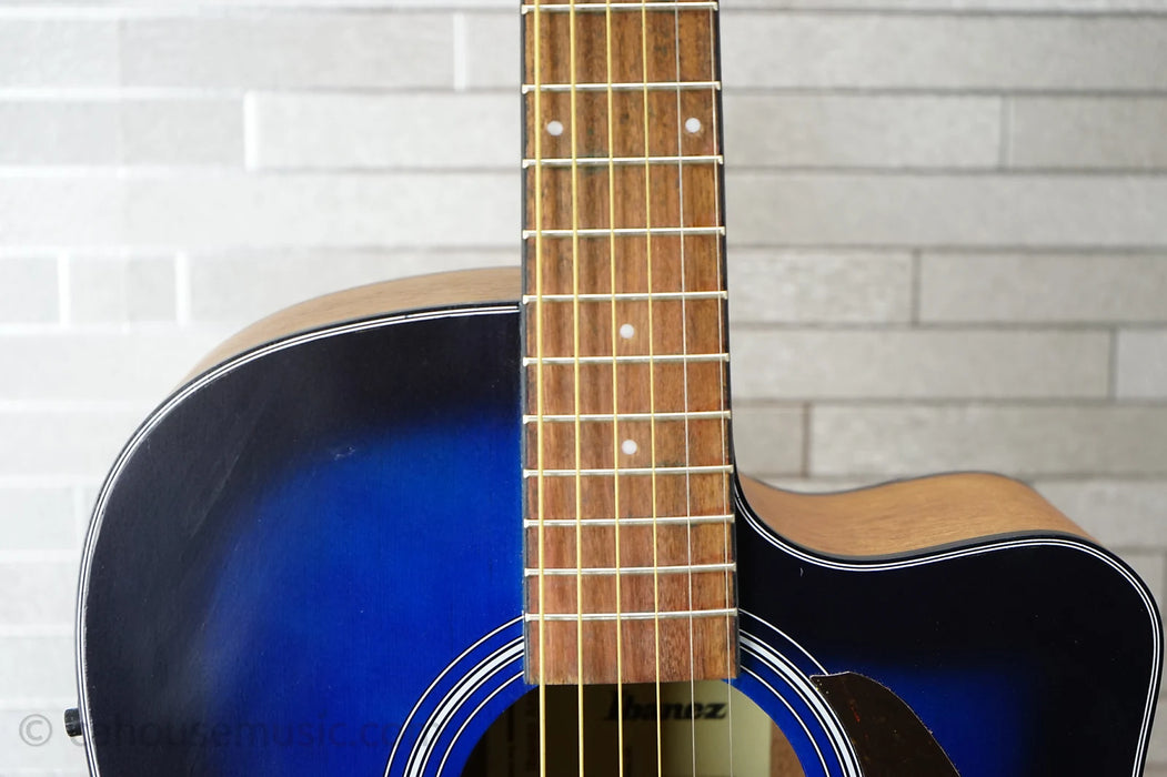 Ibanez PF50CE Open-Pore Trans Blue Sunburst