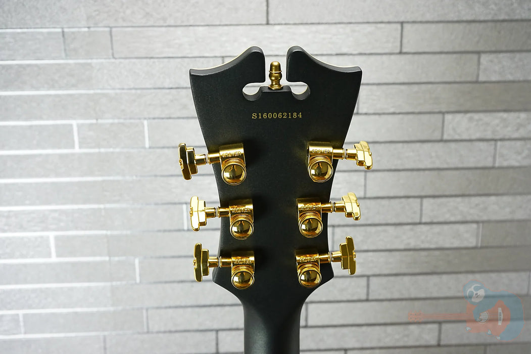 D'Angelico Deluxe EXL-1 Hollow Body Archtop - Matte Midnight