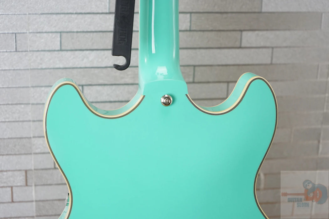 D'Angelico Premier DC Semi-Hollow Double Cutaway - Surf Green