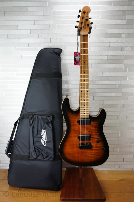 Sterling Sabre with Roasted Maple Fretboard - Cobra Burst