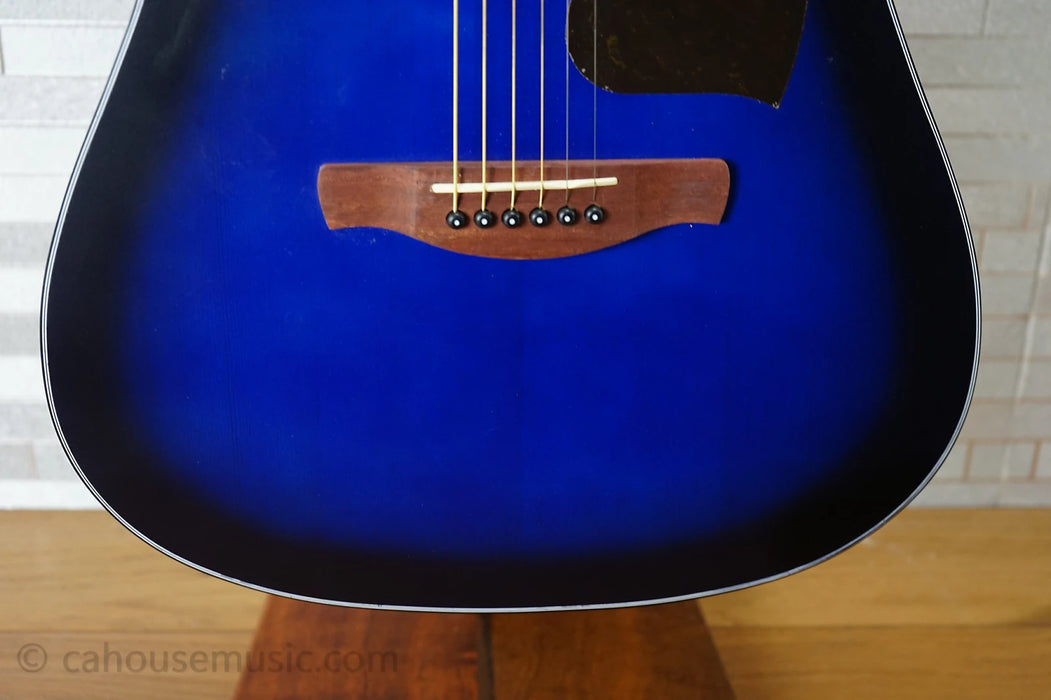 Ibanez PF50CE Open-Pore Trans Blue Sunburst
