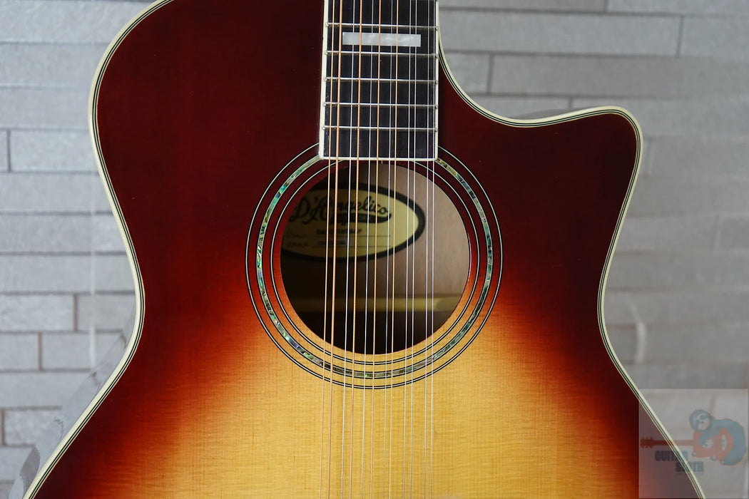 D'Angelico Premier Fulton 12-String Grand Auditorium - Iced Tea Burst