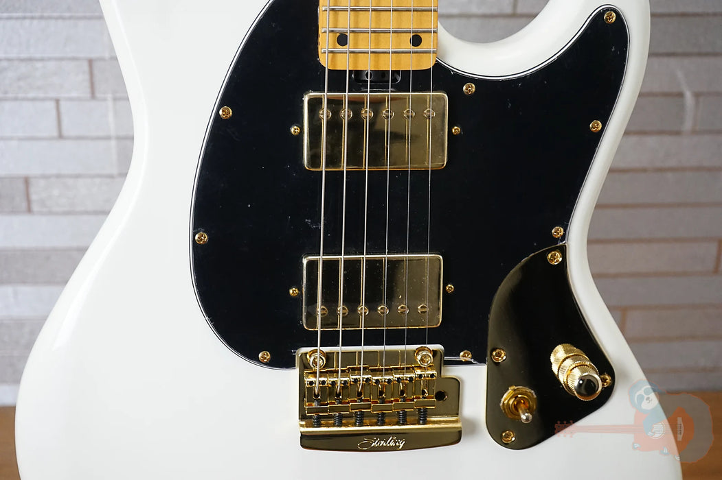 Sterling Jared Dines Signature StingRay - Olympic White W/ Gig Bag