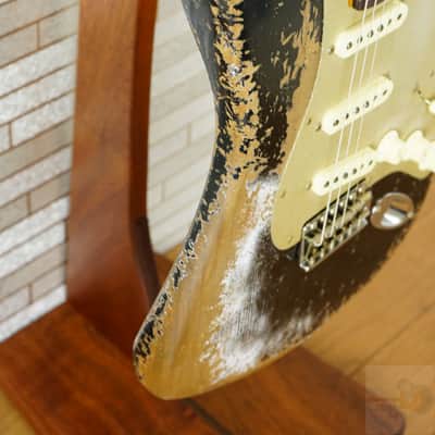 Fender Custom Shop 2025 LTD Roasted Bighead 1966 Stratocaster Super Heavy Relic - Aged Black