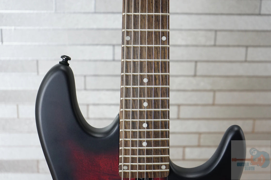 Sterling Jason Richardson Signature 7-String Cutlass - Dark Scarlet Burst Satin w/ Optional Gig Bag